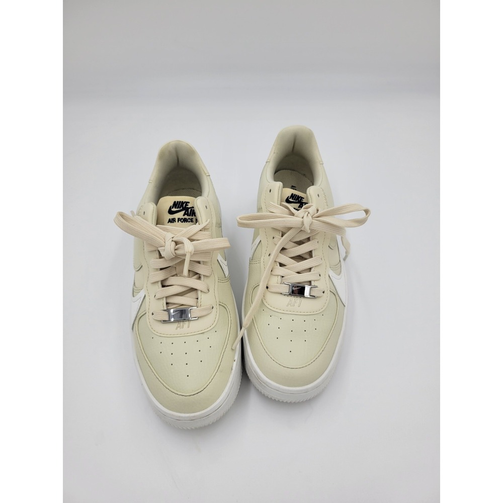 Nike Air Force 1 Pixel Women's Sneakers‎ Leather Laced Shoes Beige Sz 7